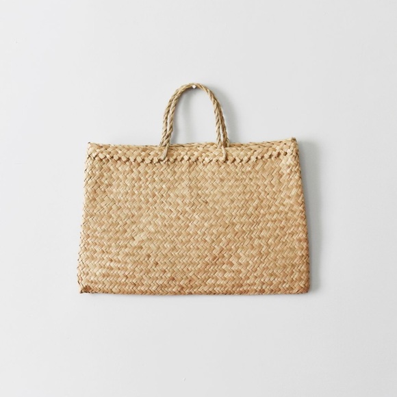 Haven Antiques Handbags - Natural Straw Magazine Tote Bag